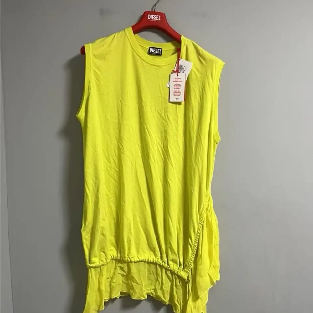 Diesel Vibrant Yellow Asymmetric Top